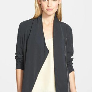 NWOT Trouve Draped Moto Jacket XXS Black